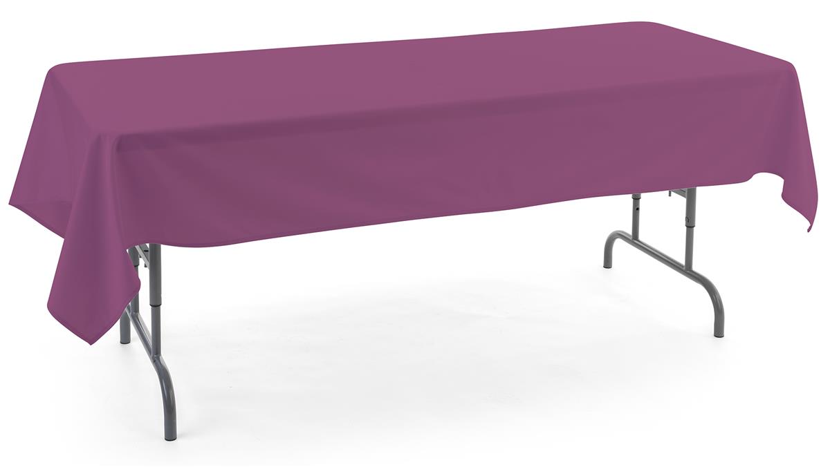 Purple rectangle tablecloths with 6 foot design