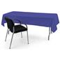 Royal blue rectangle tablecloths are dryer safe