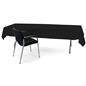 Black rectangle tablecloths with flame retardant material