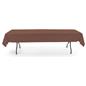 Brown rectangle tablecloths with flame retardant design