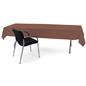 Brown rectangle tablecloths with 8 foot design