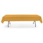Gold rectangle tablecloths with machine washable design