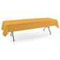 Gold rectangle tablecloths made of flame retardant polyester