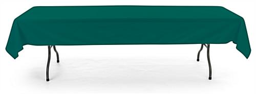 Green rectangle tablecloths with polyester material