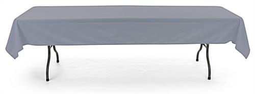 Gray rectangle tablecloths with flame retardant polyester 