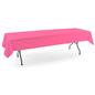Pink rectangle tablecloths with polyester material