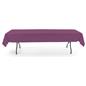 Purple rectangle tablecloths with flame retardant material