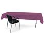 Purple rectangle tablecloths with machine washable fabric