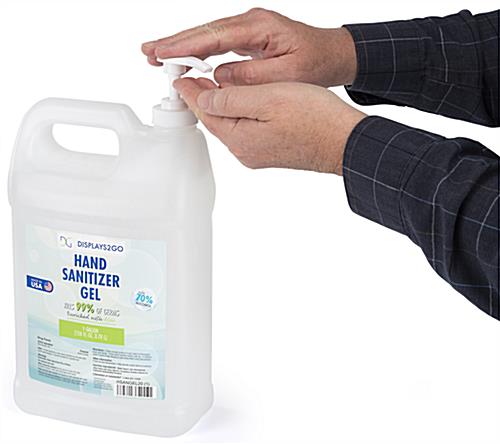 Hand sanitizer jug pumps with 38-400 neck finish 