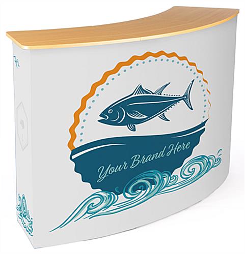 Replacement wrap around graphic for CNTPUVL3X2 pop-up counter with full color UV Digital Printing
