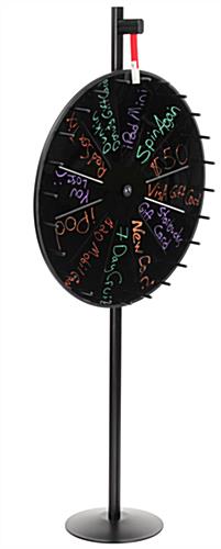 Floorstanding Wheel of Chance with 12 Write-On Sections