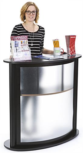 Modular Trade Show Counter, Black