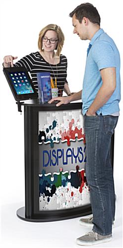 Custom Trade Show Counter with iPad Stand, Portable