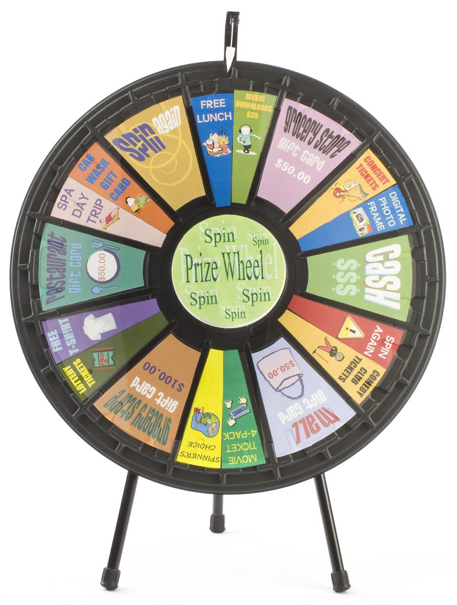 Spin Wheel Game Tripod Countertop Stand Clicker
