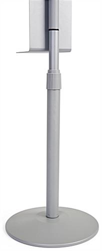 Sanitizing stand with telescopic pole 