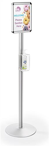 Standing Sanitizer Dispenser Poster Frame with 56 inch height