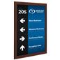 Wood effect wall snap poster frame measures 19 inches wide 