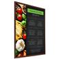 Wood effect wall snap poster frame with durable aluminum build 