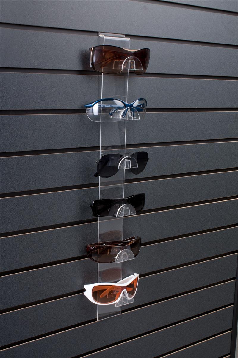 Slatwall Glasses Display Features (6) Eyewear Slots