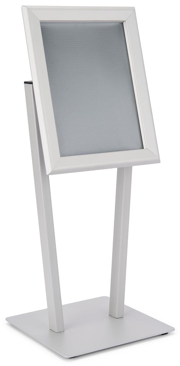 Modern V-Shape stand  in matte silver finish