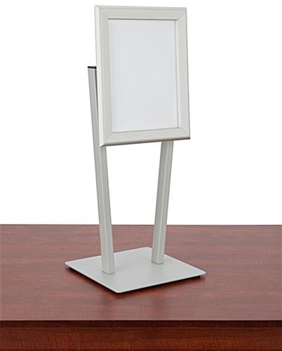 Countertop snap frame with modern lines compliments any aesthetic