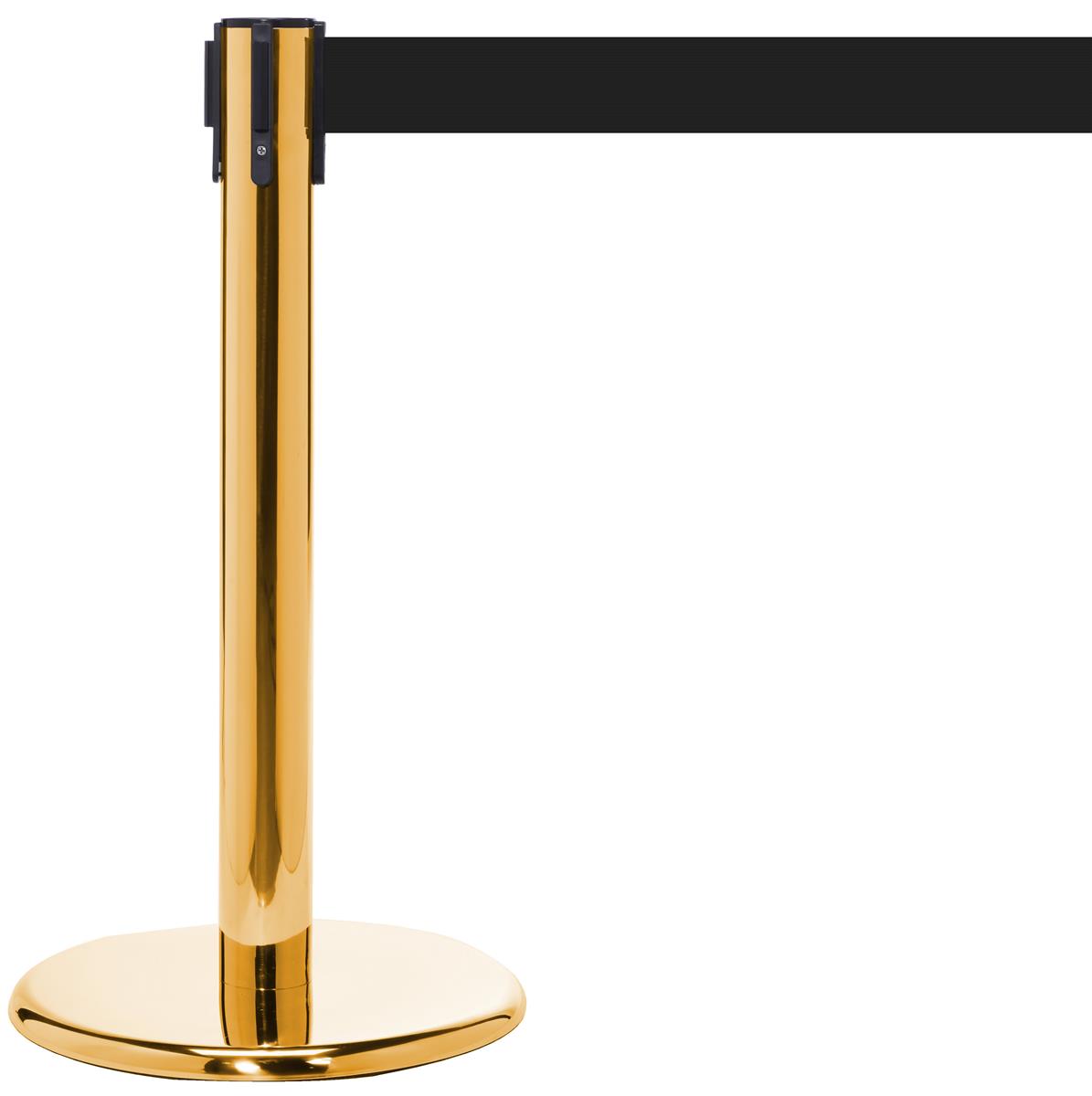 Mini Brass Retractable Stanchion - Polished Finish