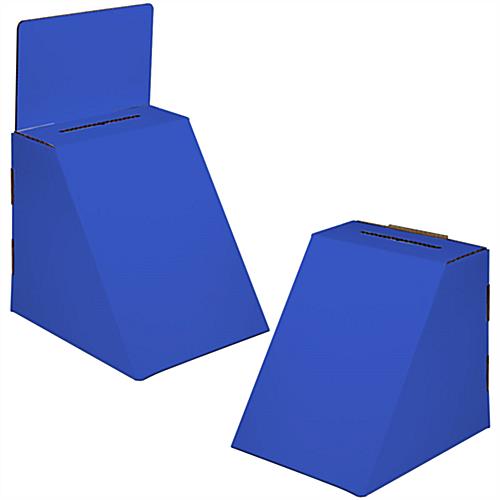 Blue Cardboard Suggestion Box