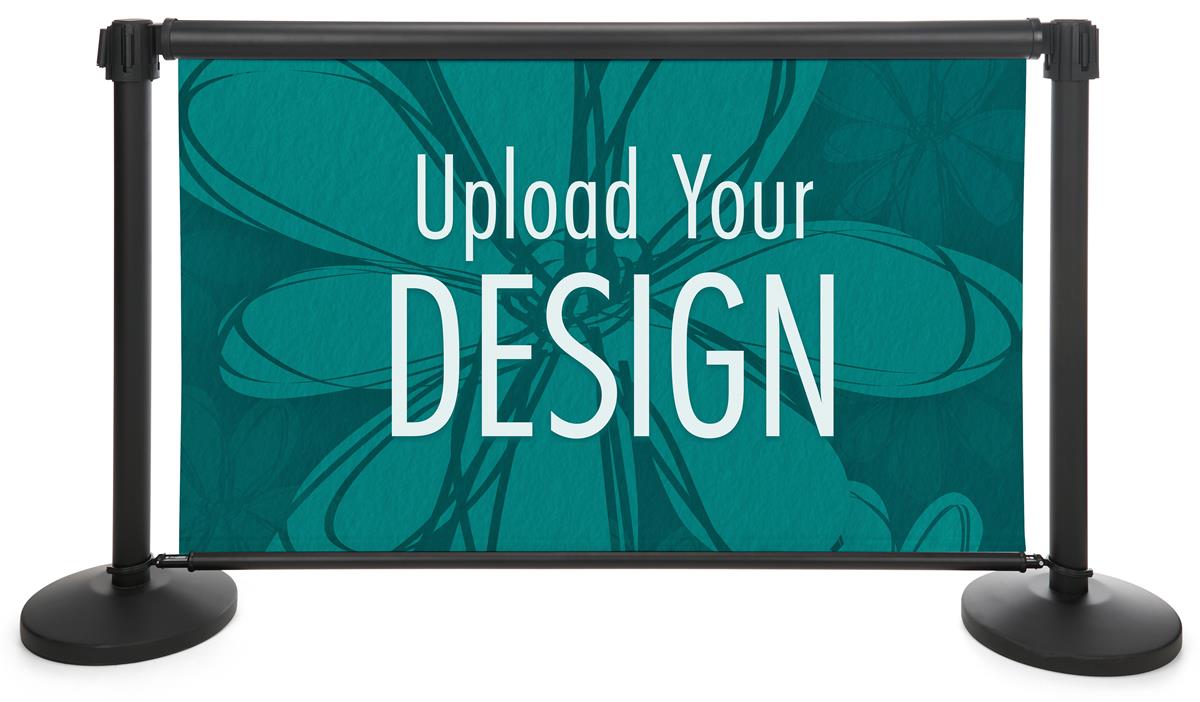 Retractable Banner For Stanchion Single Sided Custom Graphic