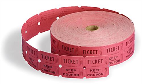 Raffle Ticket Rolls 2000 Count 