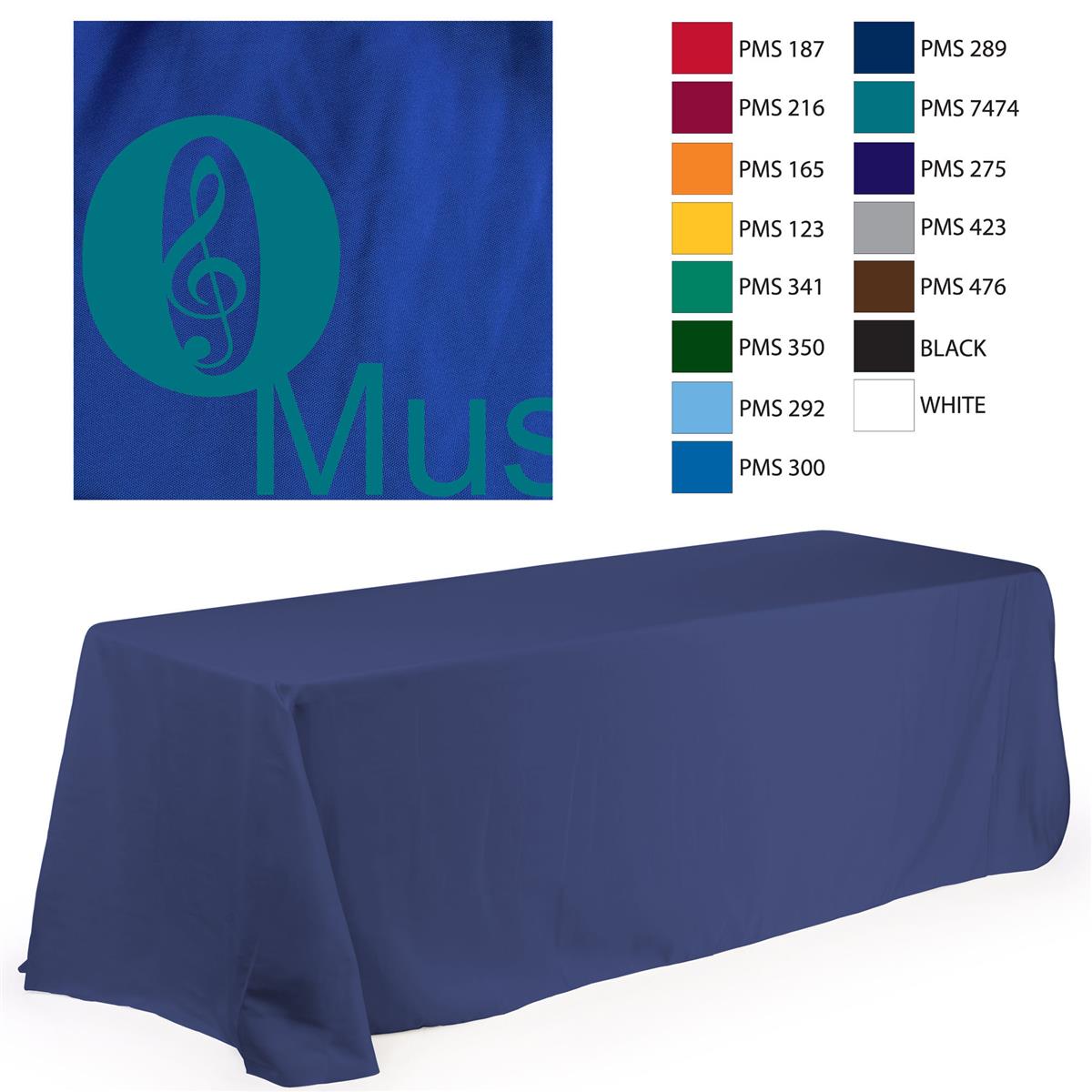 6' Custom Tablecloth for Trade Show Booths