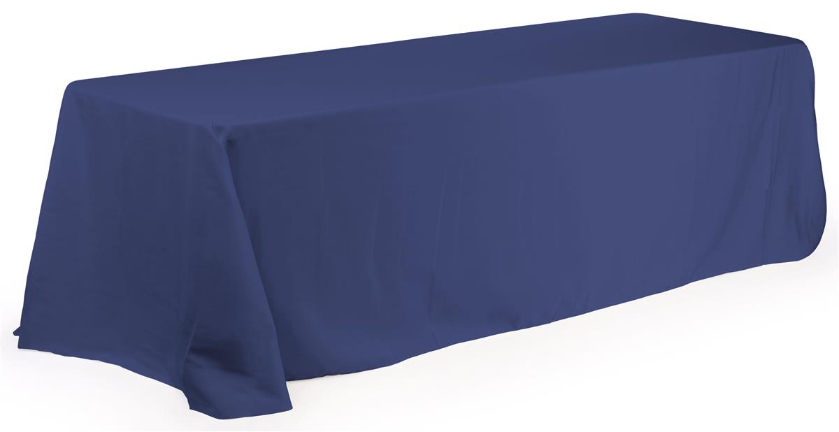 Trade Show Booths Tablecloths 8ft. Standard Table Cover Royal Blue
