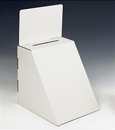 Buy White Cardboard Contest Box For 8-1/2" x 11" Graphic