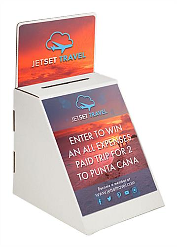 Cardboard 8.5 x 11 Suggestion Box With Graphics Holders