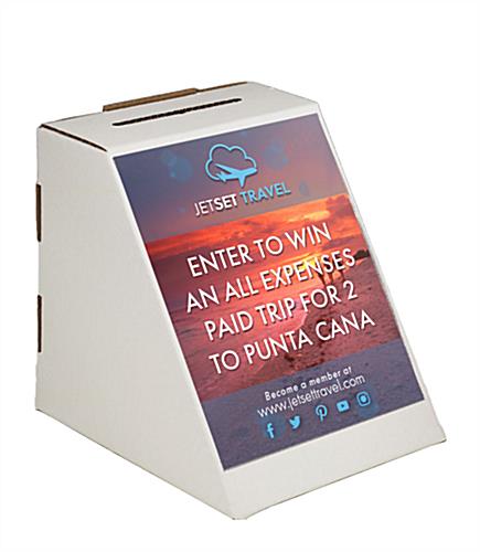 Cardboard 8.5 x 11 Suggestion Box With Graphics Holders