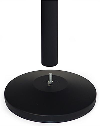Stanchion with Black Printed Belt & Round Base
