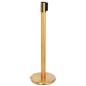 These retractable belt stanchions can be fully retracted 
