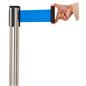 These retractable belt stanchions have multiple colorways 