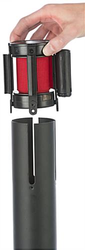 Detachable Red Custom Stanchion Belt with 1 Color Printing