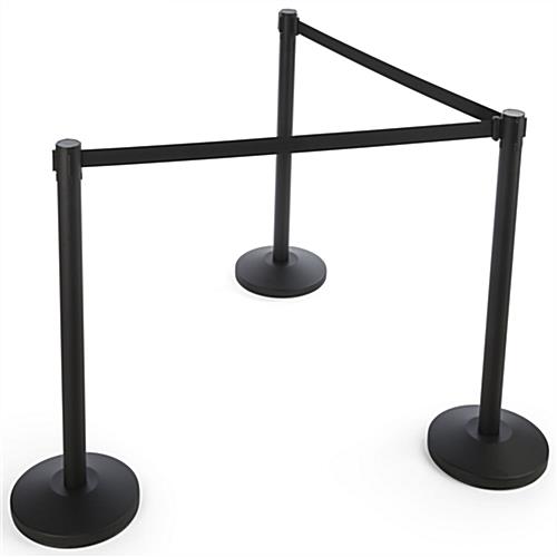 Black Stanchion Belt for Crowd Control
