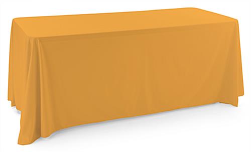 Polyester table cover with gold coloring 