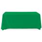 Kelly Green Polyester table cover with flame retardant material 