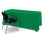 This kelly green single sided custom table throw with four sides