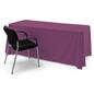 Polyester table cover with flame retardant material 