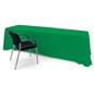 Kelly green polyester table cover with durable long lasting fabric 