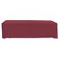 Plum polyester table cover with durable long lasting design 