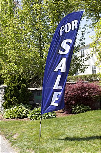 Polyester FOR SALE blue feather banner