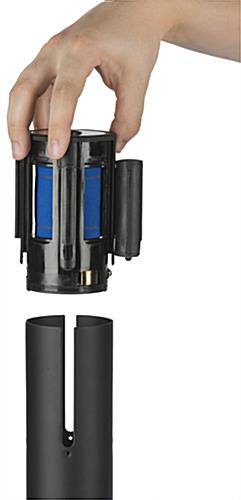 Nylon Blue Crowd Control Belt in Plastic Cartridge