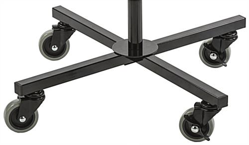 Rotating Grid Rack with 12” Pegs Includes Wheels