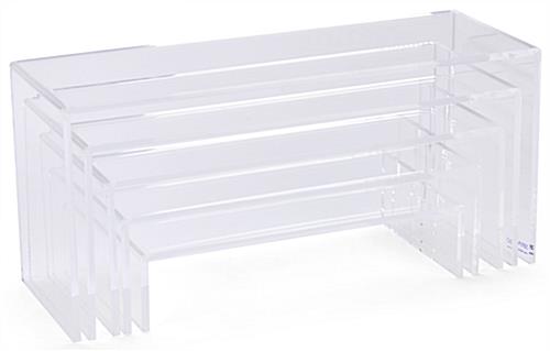 Acrylic Display Risers with Nesting Abilities 