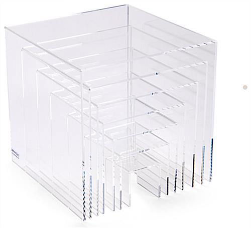 Acrylic Display Risers with Nesting Abilities 
